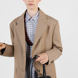 Single-breasted twill jacket