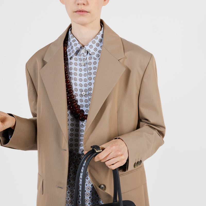 Single-breasted twill jacket