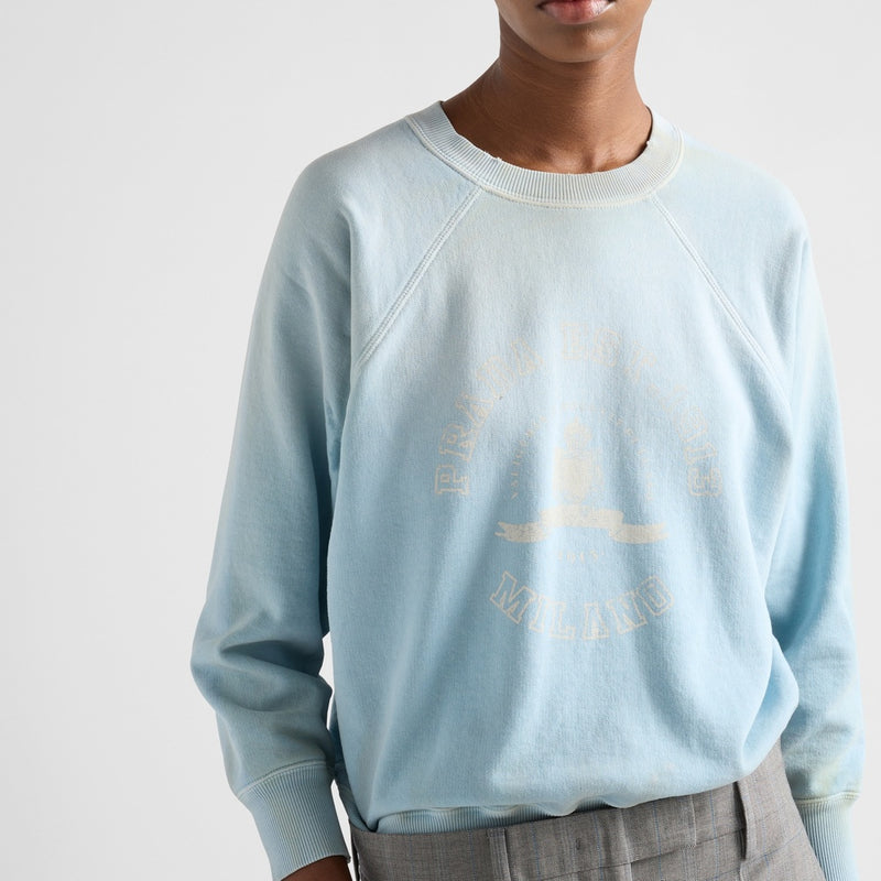 Cotton crew-neck sweatshirt