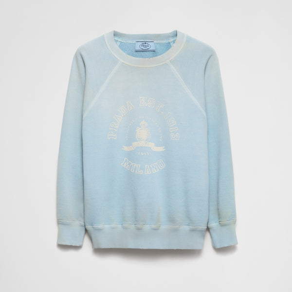 Cotton crew-neck sweatshirt