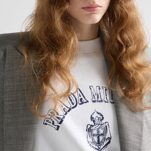 Cotton crew-neck sweatshirt