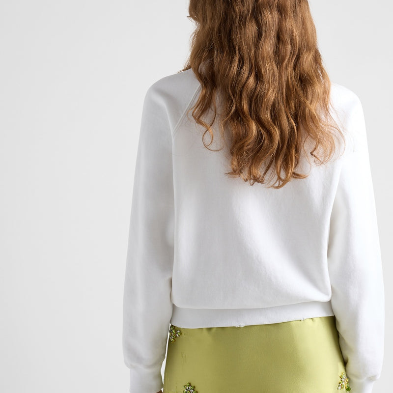 Cotton crew-neck sweatshirt