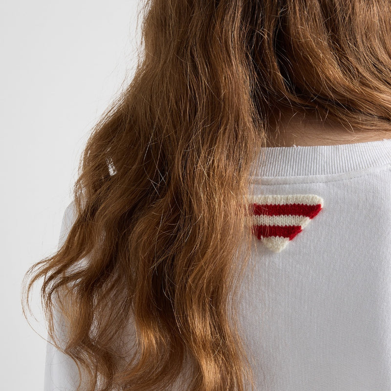 Cotton crew-neck sweatshirt