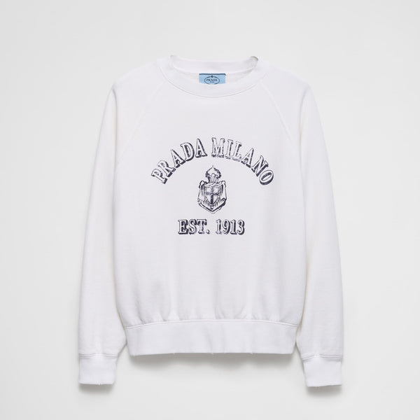 Cotton crew-neck sweatshirt