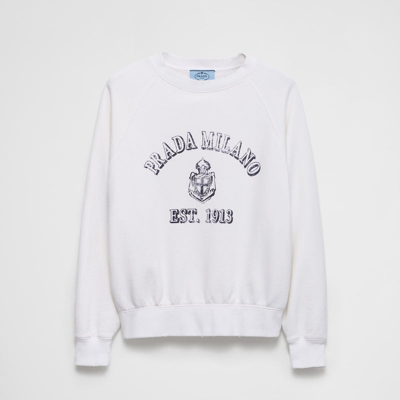 Cotton crew-neck sweatshirt