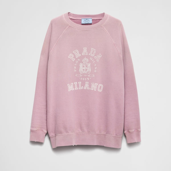 Cotton crew-neck sweatshirt