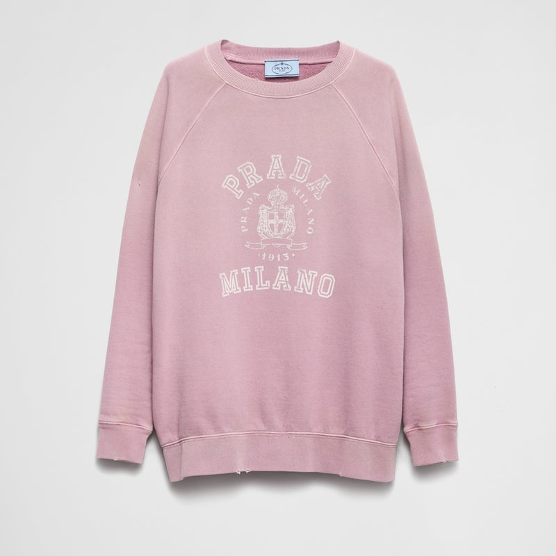 Cotton crew-neck sweatshirt