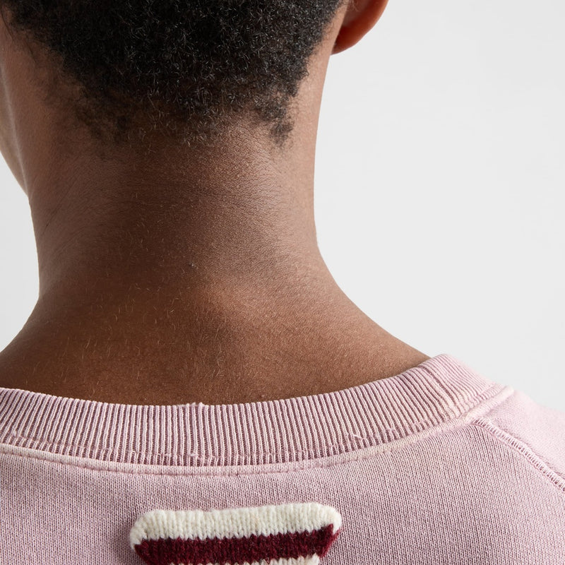 Cotton crew-neck sweatshirt