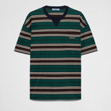 Striped lisle cotton T-shirt
