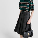 Striped lisle cotton T-shirt