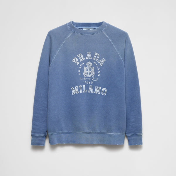 Cotton crew-neck sweatshirt