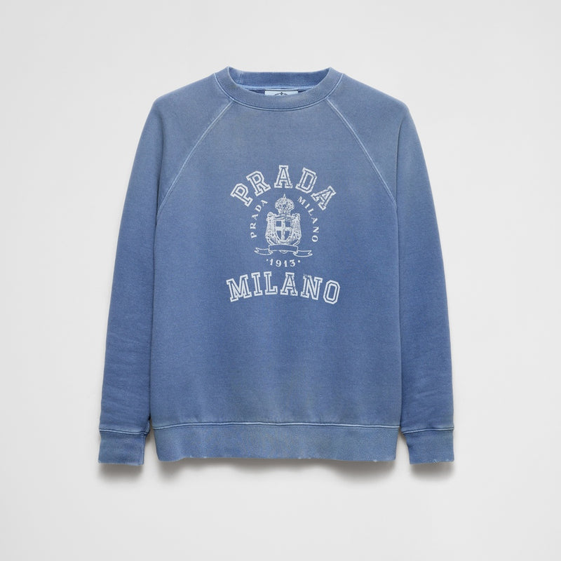 Cotton crew-neck sweatshirt