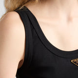 Jersey cropped top
