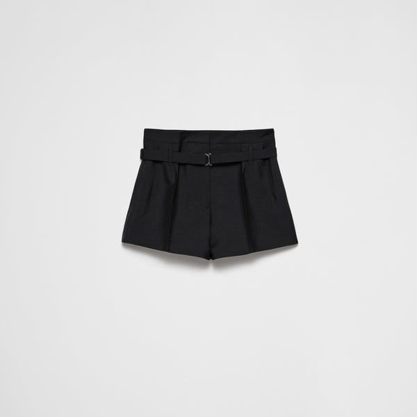 Kid mohair shorts