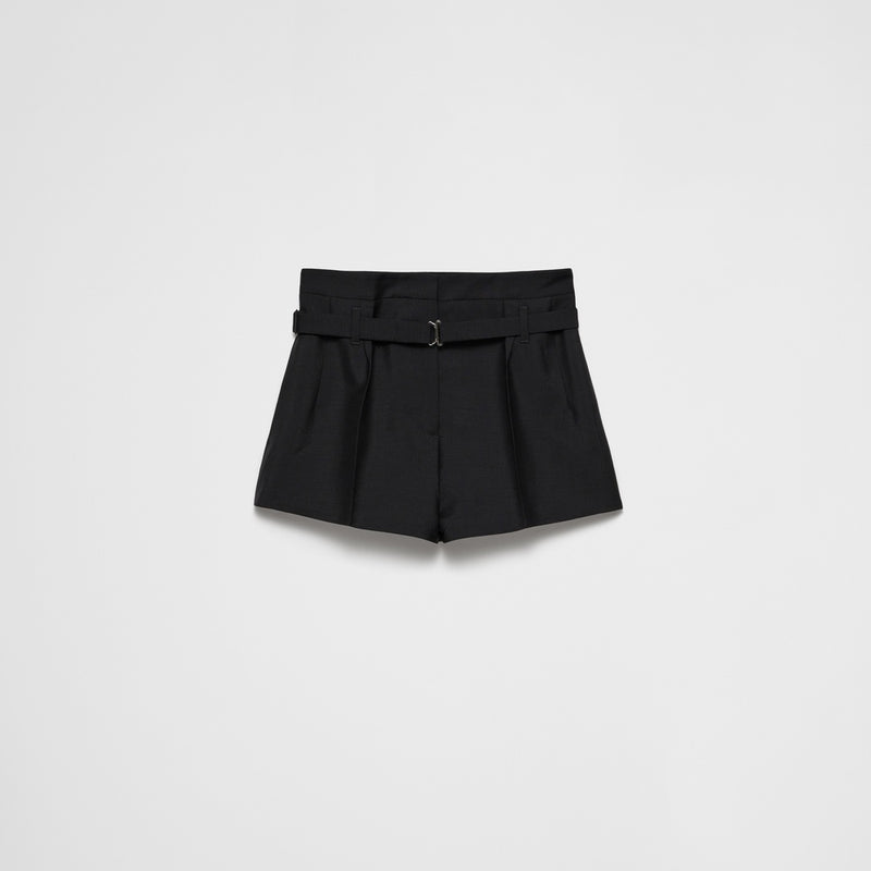 Kid mohair shorts