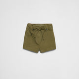 Washed chevron shorts