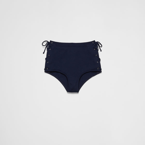 Cotton shorts with laces