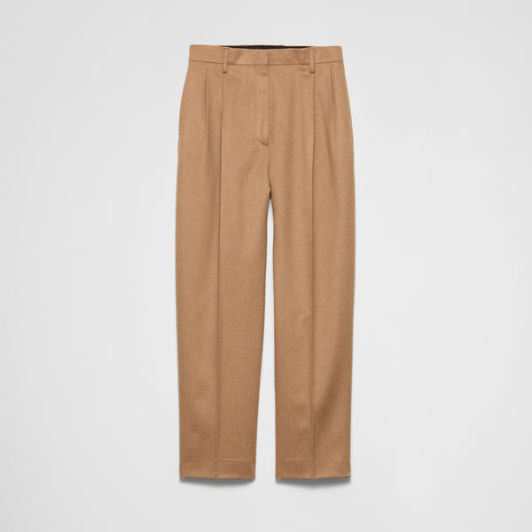 Camel-hair pants