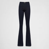 Ribbed knit cotton pants