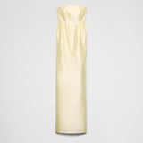 Long double satin dress
