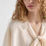 Pleated marocain dress