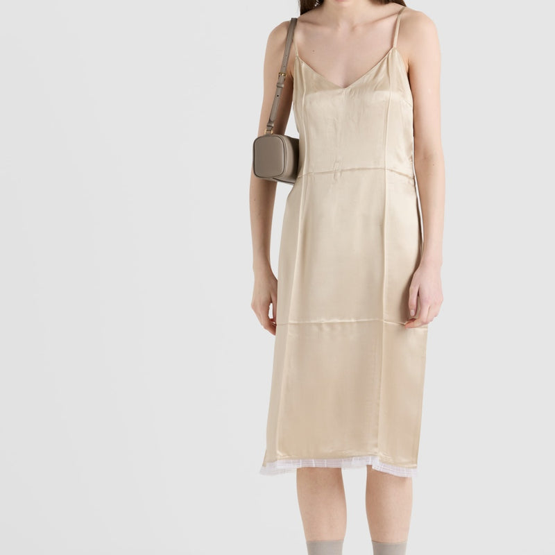 Satin crepe dress