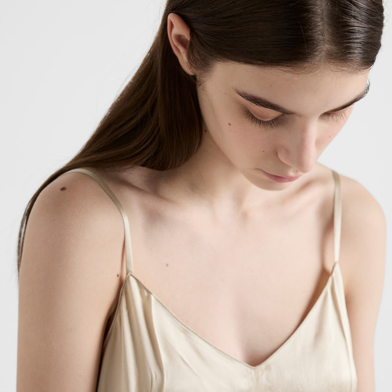 Satin crepe dress