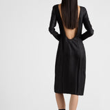 Silk twill dress
