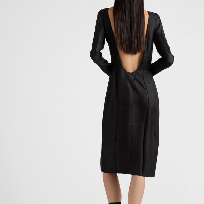 Silk twill dress