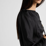 Silk twill dress