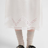 Embroidered old batiste dress