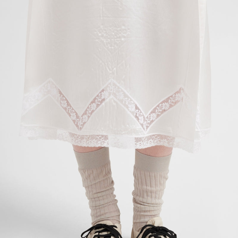 Embroidered old batiste dress