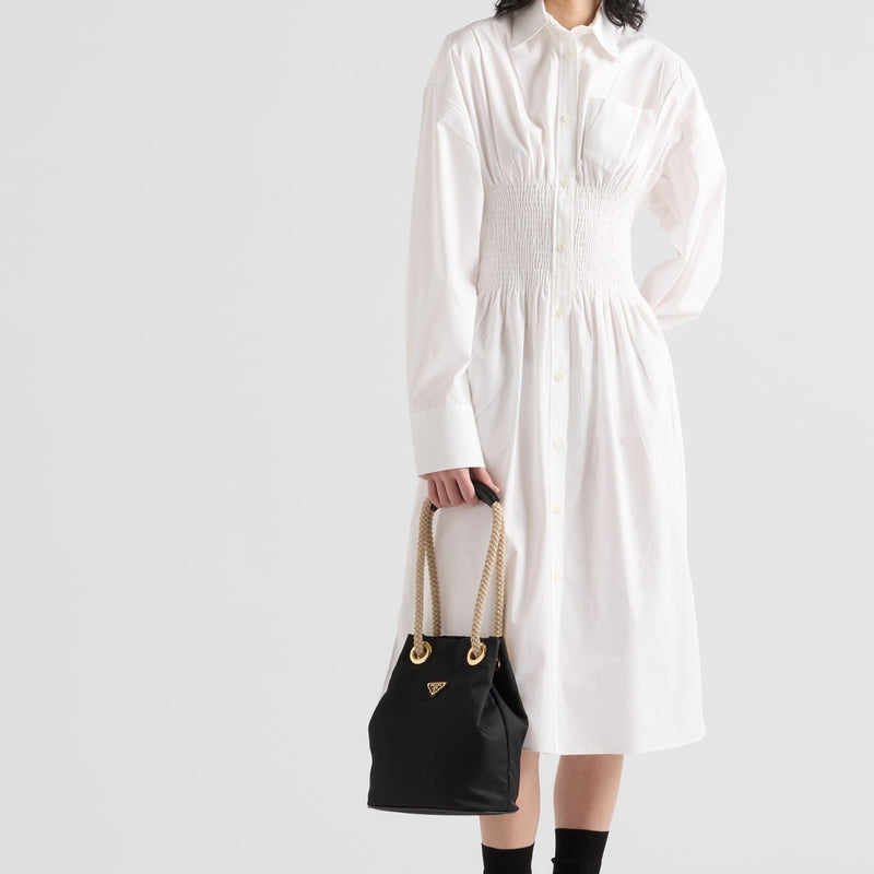 Cotton canvas dress