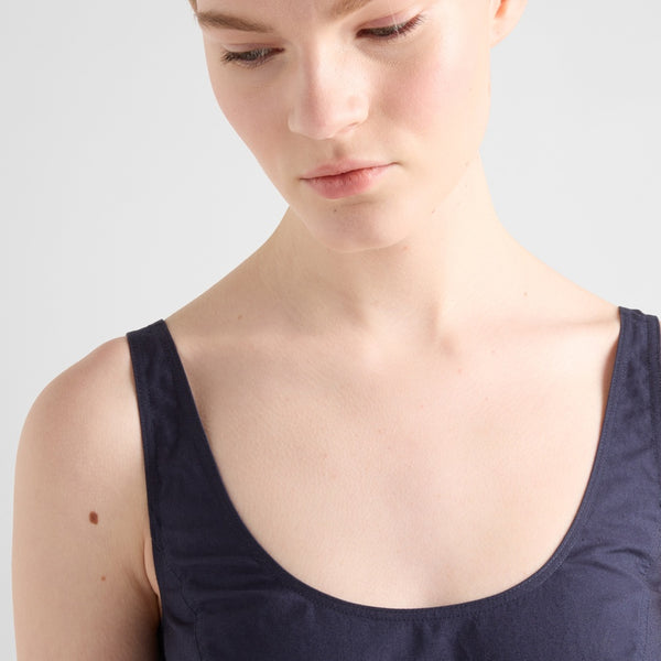 Cotton canvas dress