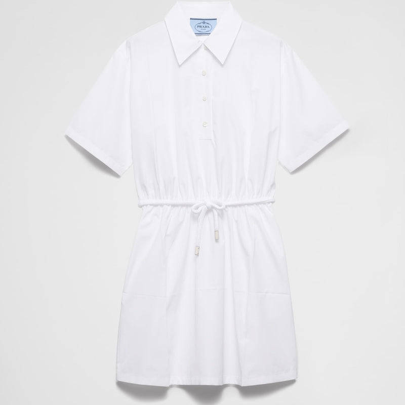 Poplin mini-dress