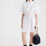 Poplin mini-dress