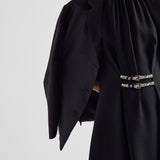 Embroidered sablé mini-dress