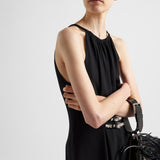 Embroidered sablé mini-dress