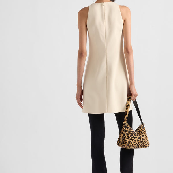Sable compact mini-dress
