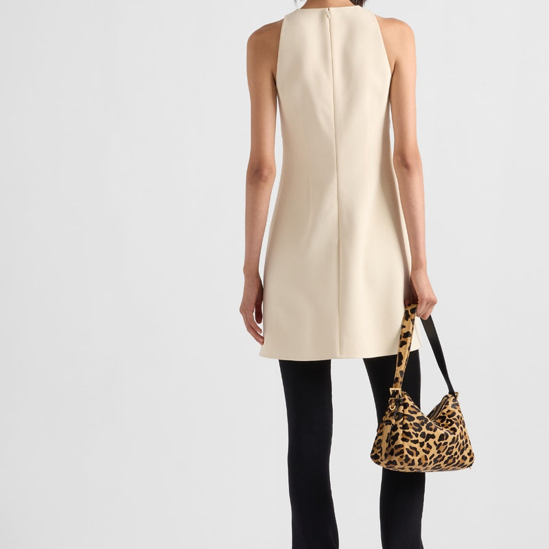 Sable compact mini-dress