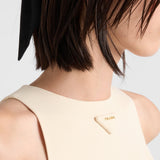 Sable compact mini-dress