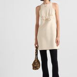 Sable compact mini-dress