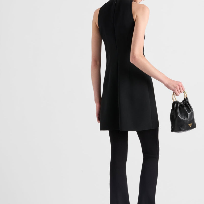 Sable compact mini-dress