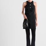 Sable compact mini-dress