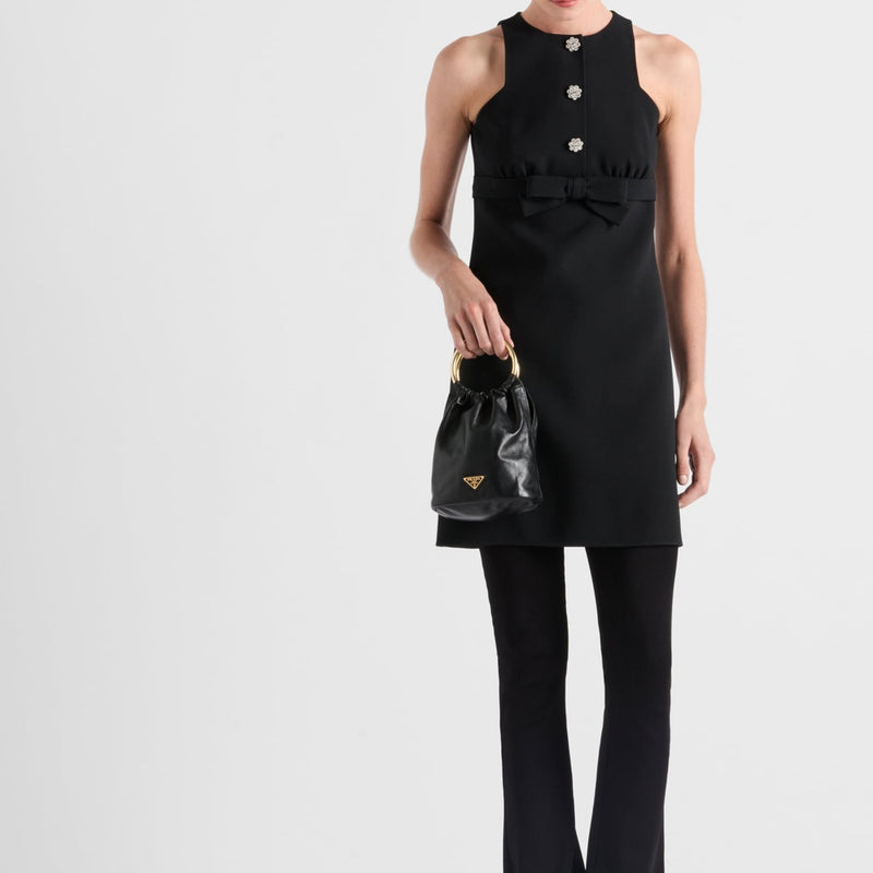 Sable compact mini-dress