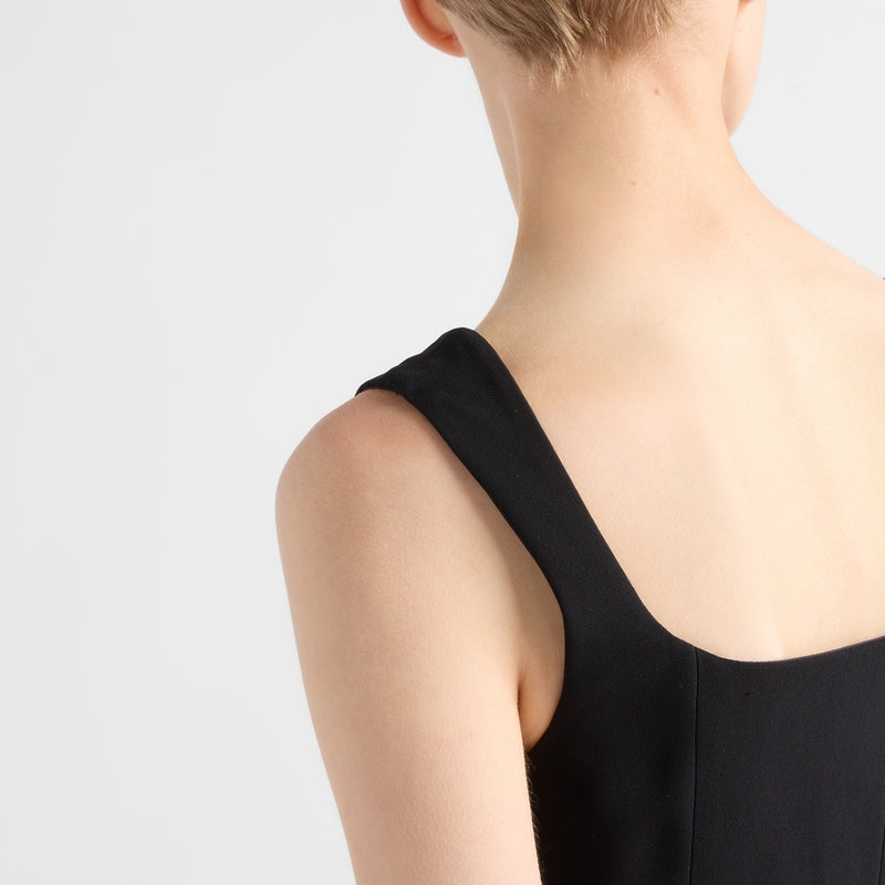 Embroidered cady dress