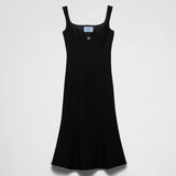 Embroidered cady dress