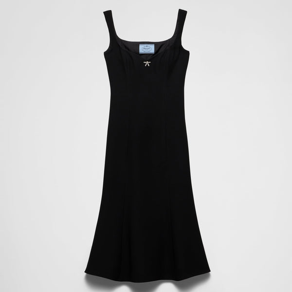 Embroidered cady dress