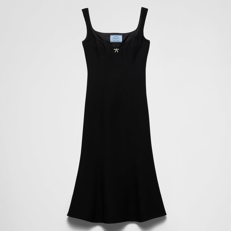 Embroidered cady dress