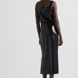Sequined jersey satin dress